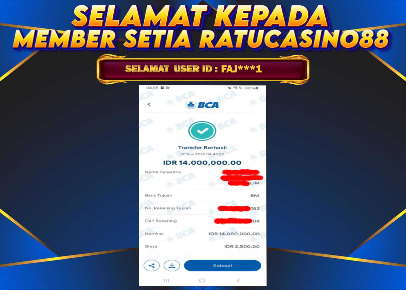 WITHDRAWAL MEMBER 138